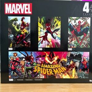 New in box- Marvel Spider-Man set of 4 puzzles